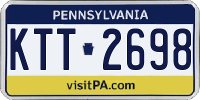 PA license plate KTT2698