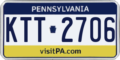 PA license plate KTT2706