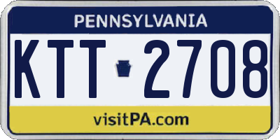PA license plate KTT2708