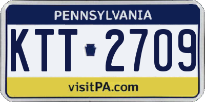 PA license plate KTT2709