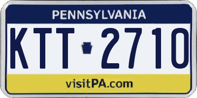 PA license plate KTT2710