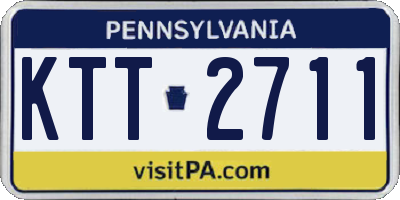 PA license plate KTT2711