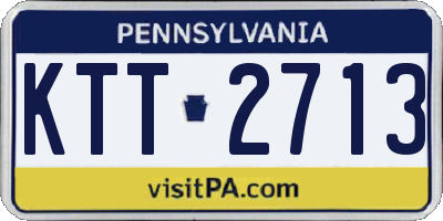 PA license plate KTT2713