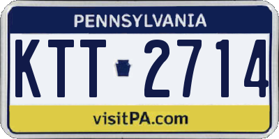PA license plate KTT2714
