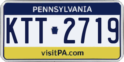 PA license plate KTT2719