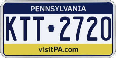 PA license plate KTT2720