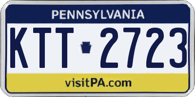 PA license plate KTT2723