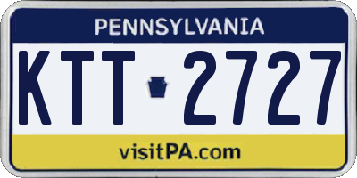 PA license plate KTT2727