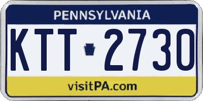 PA license plate KTT2730