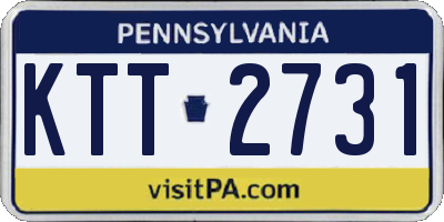 PA license plate KTT2731