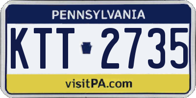 PA license plate KTT2735