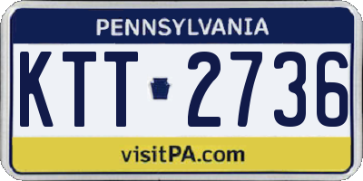 PA license plate KTT2736