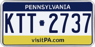 PA license plate KTT2737