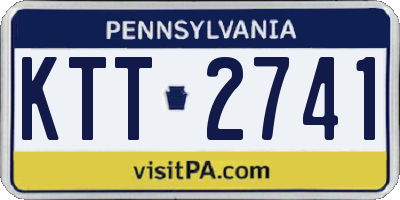 PA license plate KTT2741