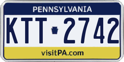 PA license plate KTT2742