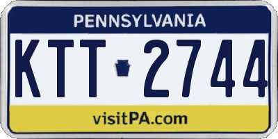PA license plate KTT2744
