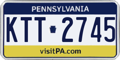 PA license plate KTT2745