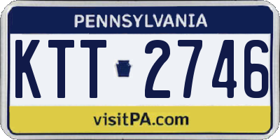 PA license plate KTT2746