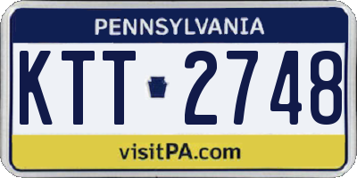 PA license plate KTT2748