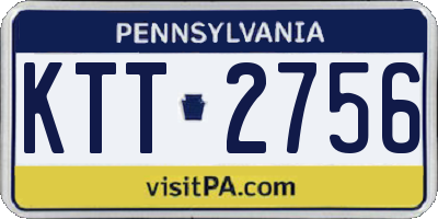 PA license plate KTT2756