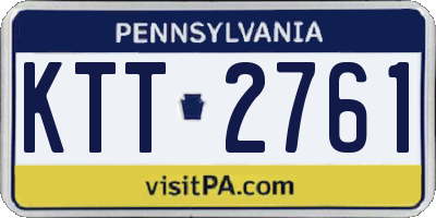 PA license plate KTT2761