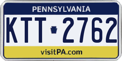 PA license plate KTT2762
