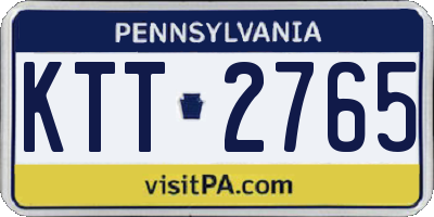PA license plate KTT2765