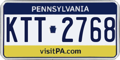 PA license plate KTT2768