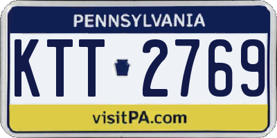 PA license plate KTT2769