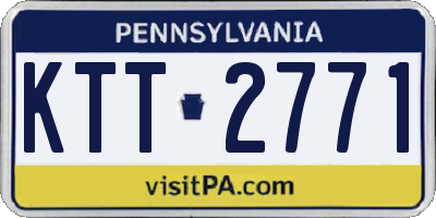 PA license plate KTT2771