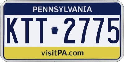 PA license plate KTT2775