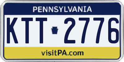 PA license plate KTT2776