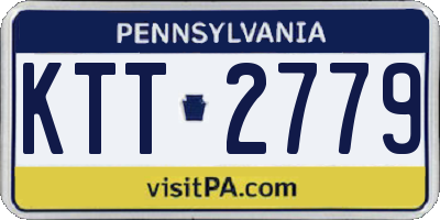 PA license plate KTT2779
