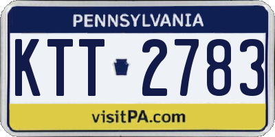 PA license plate KTT2783