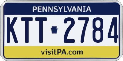 PA license plate KTT2784