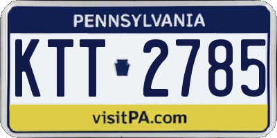 PA license plate KTT2785