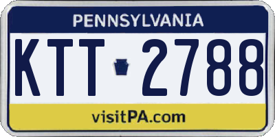 PA license plate KTT2788