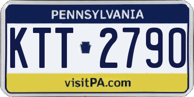 PA license plate KTT2790