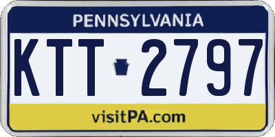 PA license plate KTT2797