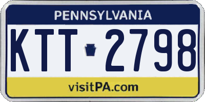PA license plate KTT2798
