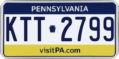 PA license plate KTT2799