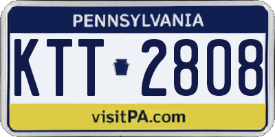 PA license plate KTT2808