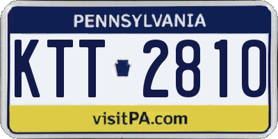 PA license plate KTT2810