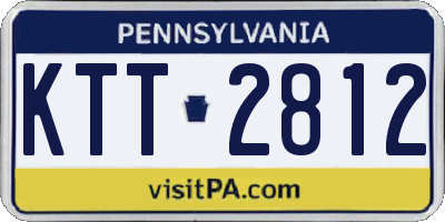 PA license plate KTT2812