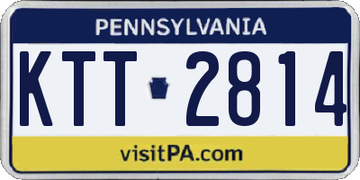 PA license plate KTT2814