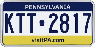PA license plate KTT2817