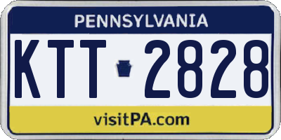 PA license plate KTT2828