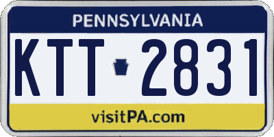 PA license plate KTT2831