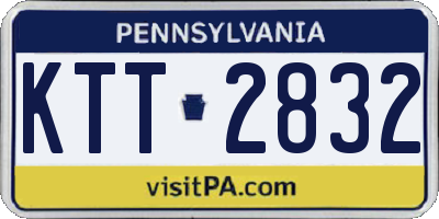 PA license plate KTT2832