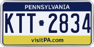 PA license plate KTT2834
